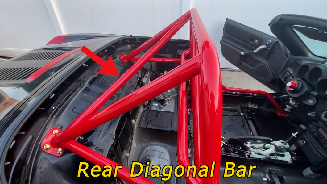 Relentless Racing Standard CHROMOLY Roll Bar with Rear Diagonal Bar